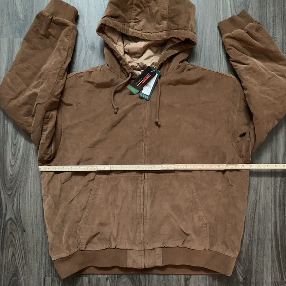 Alpine Design Women's Corduroy Quilted Full Zip Hoodie XL Roasted Coffee NWT $88 - Picture 10 of 11